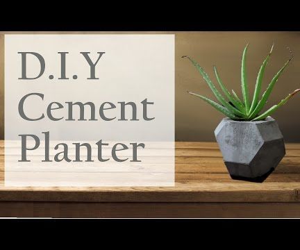 Eco-Friendly DIY Cement Planters