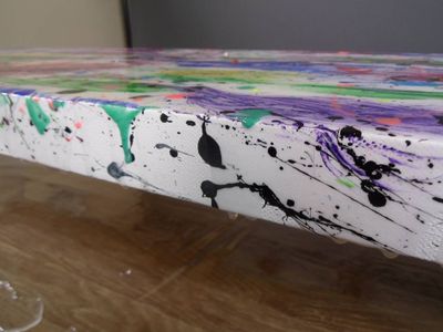 Resin on Artwork