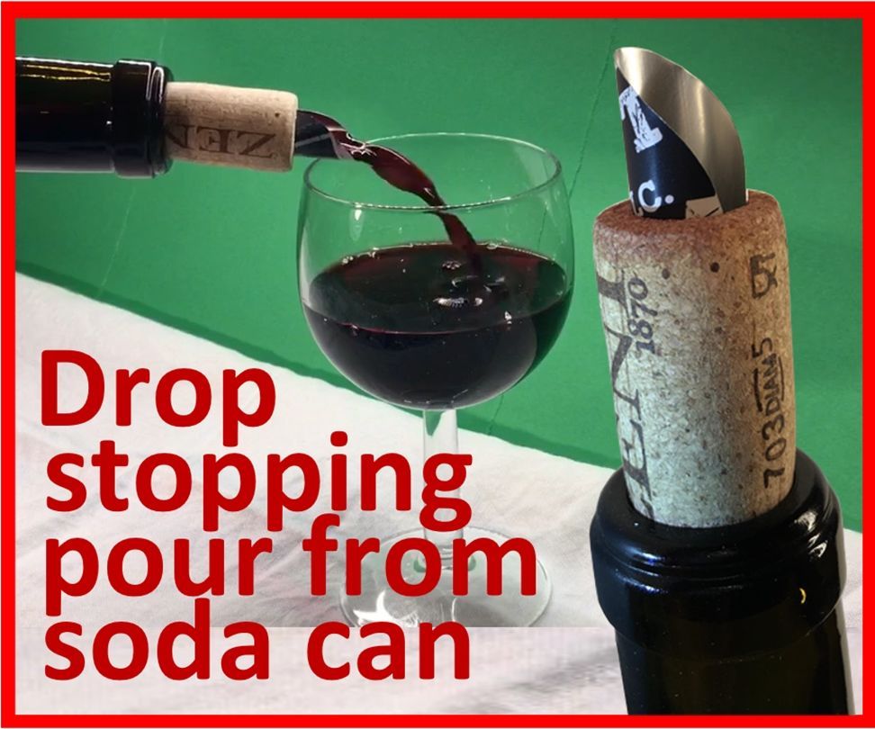 Drop Stopping Pour From Soda Can