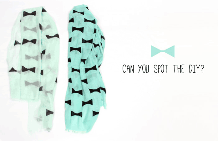 Make a Bow Tie Scarf