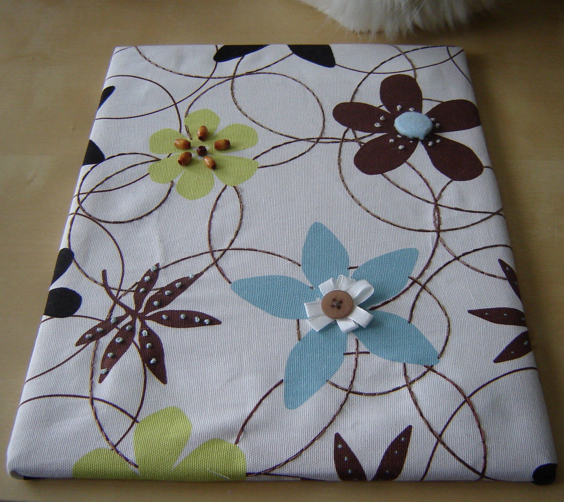 Fabric Panel Wall Art With Embellishments 8 Steps (with Pictures