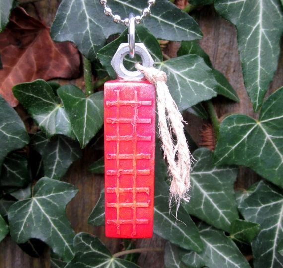 Glass Tile Pendant - Textured