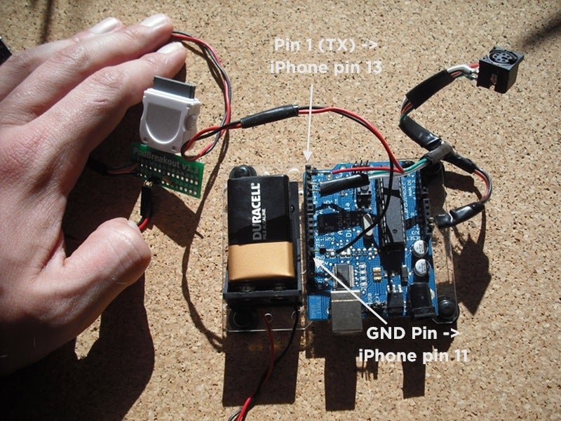 Attach IPhone Leads to Arduino
