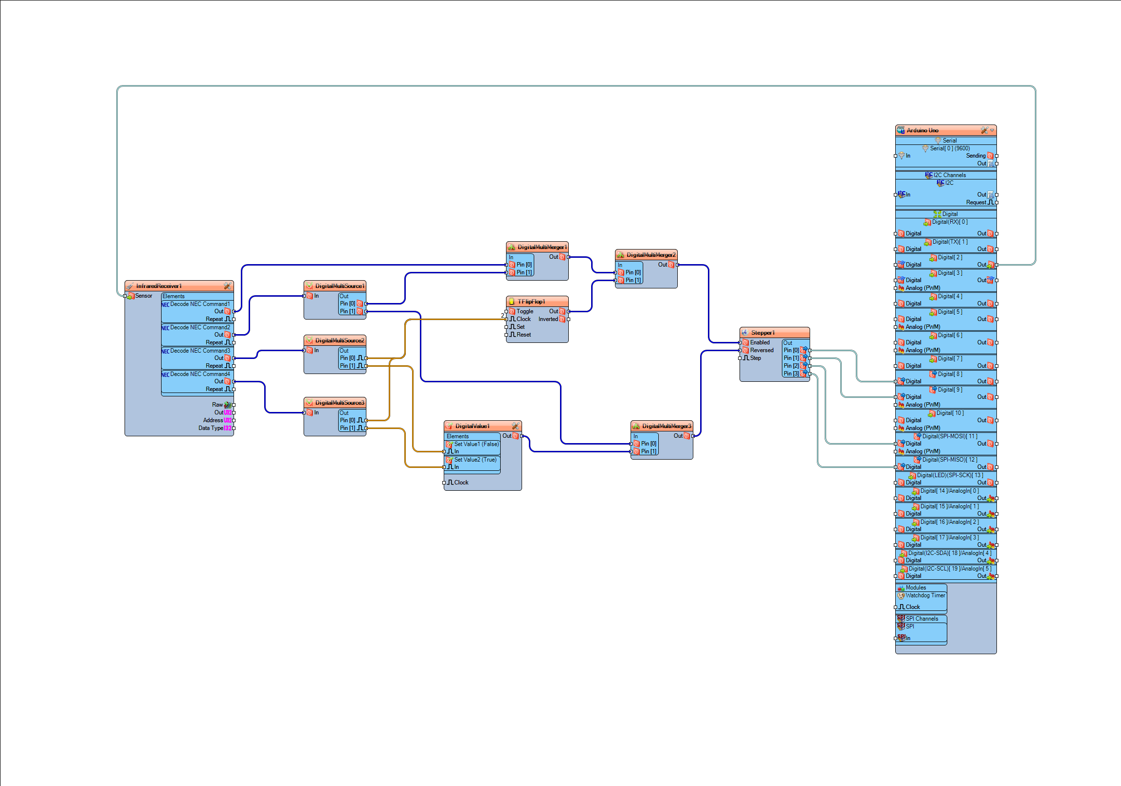 In Visuino Connect Components photo 2