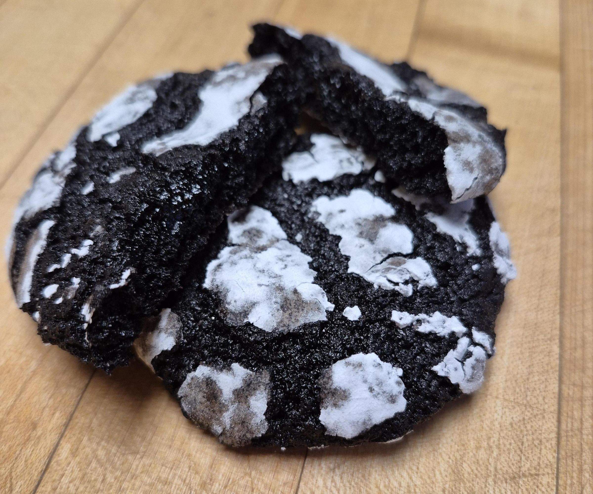 Chocolate Garam Masala Crinkle Cookies