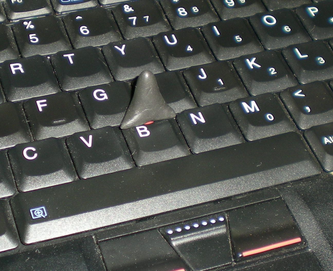 IBM trackpoint joystick with sugru