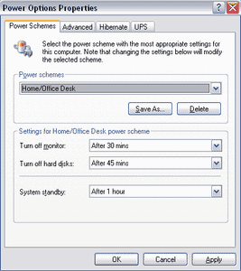 Power Management Settings