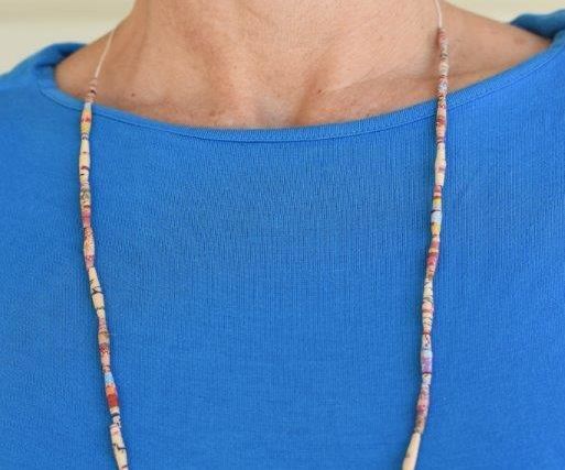 Japanese Paper Bead Necklace