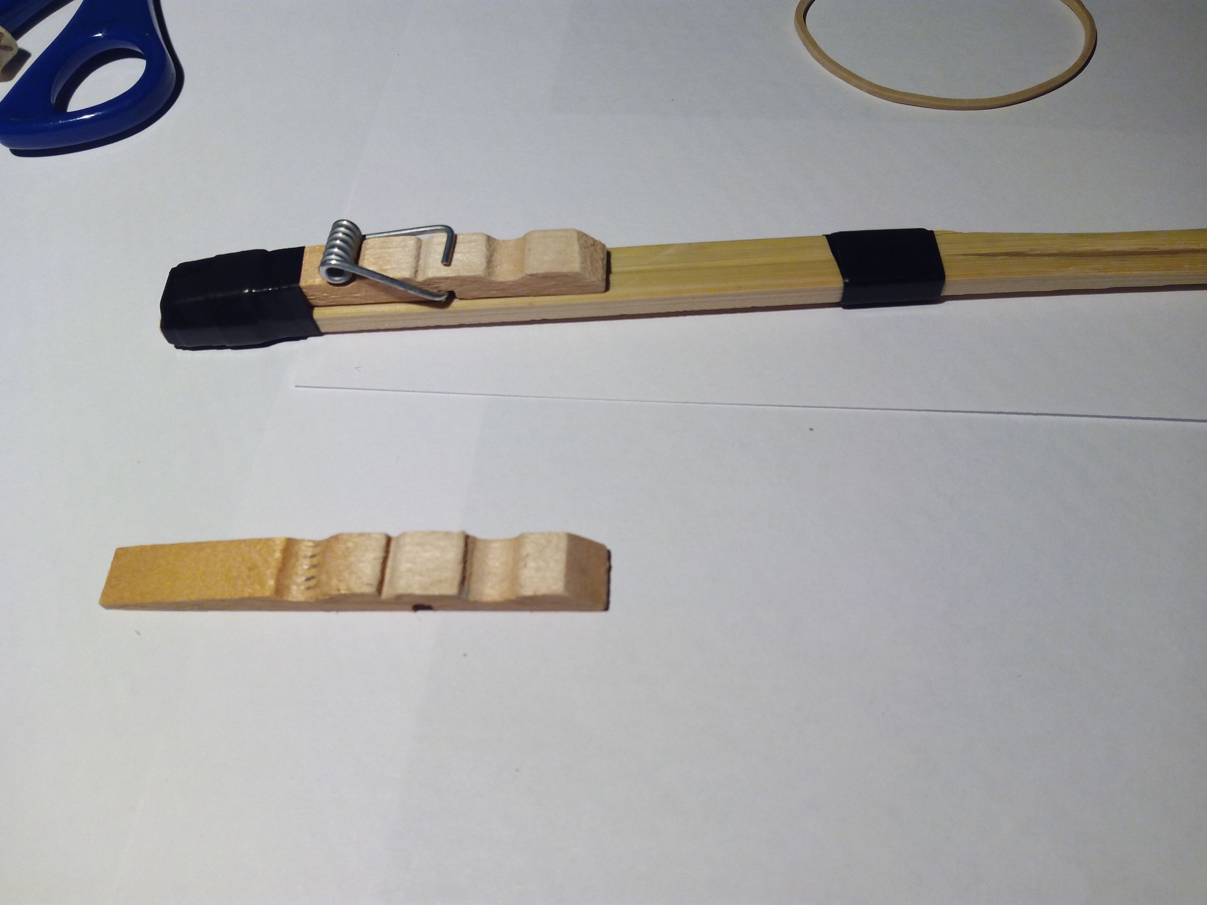 Simple Rubber Band Gun. 6 Steps Instructables