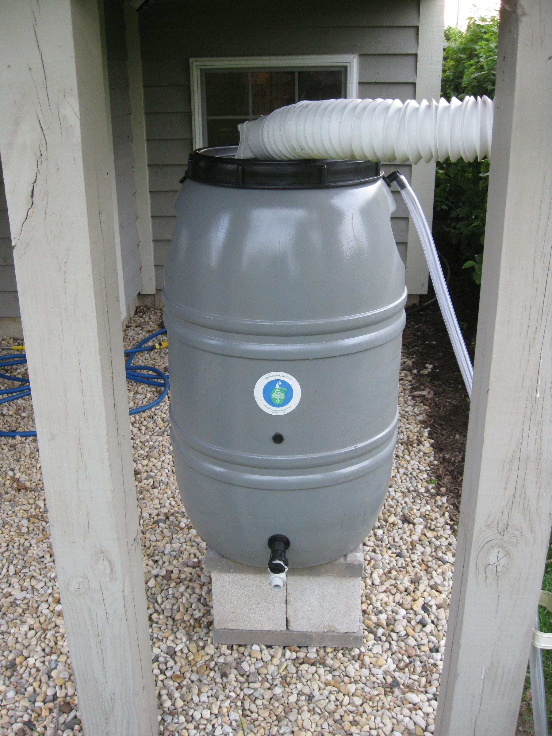 Refitting a Great American Rain Barrel With a New Heavy Duty Spigot.