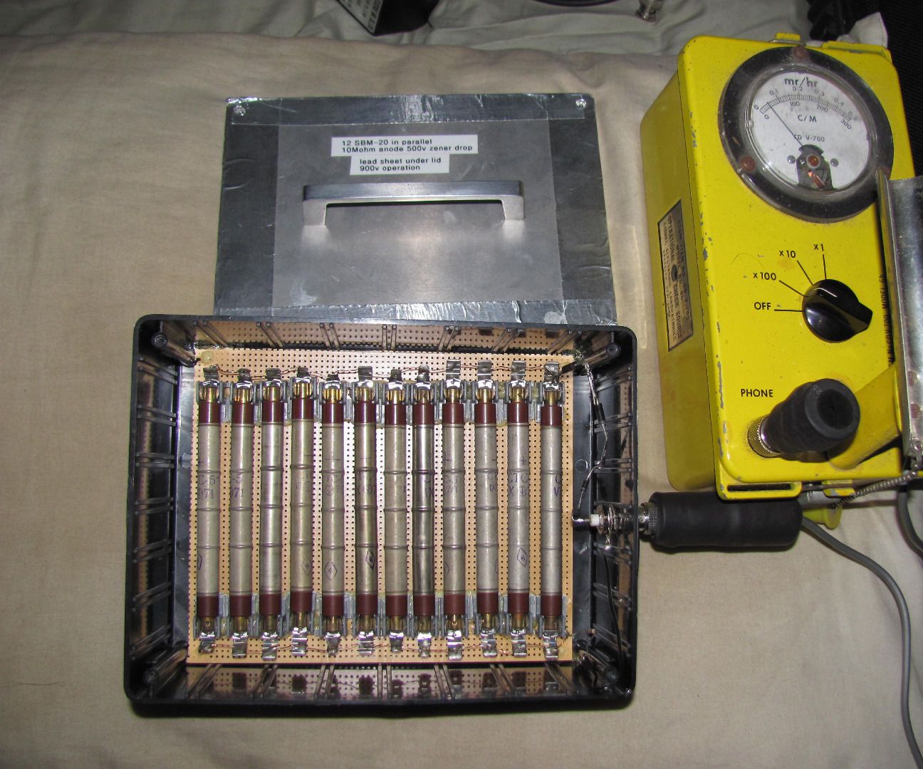 Homemade SBM-20 Gamma Detector Array