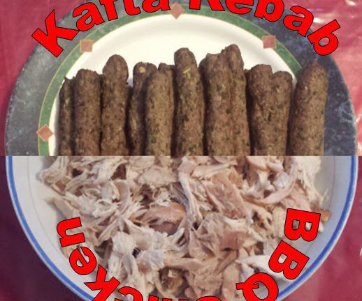 BBQ Chicken and Kafta Kebab Sandwiches