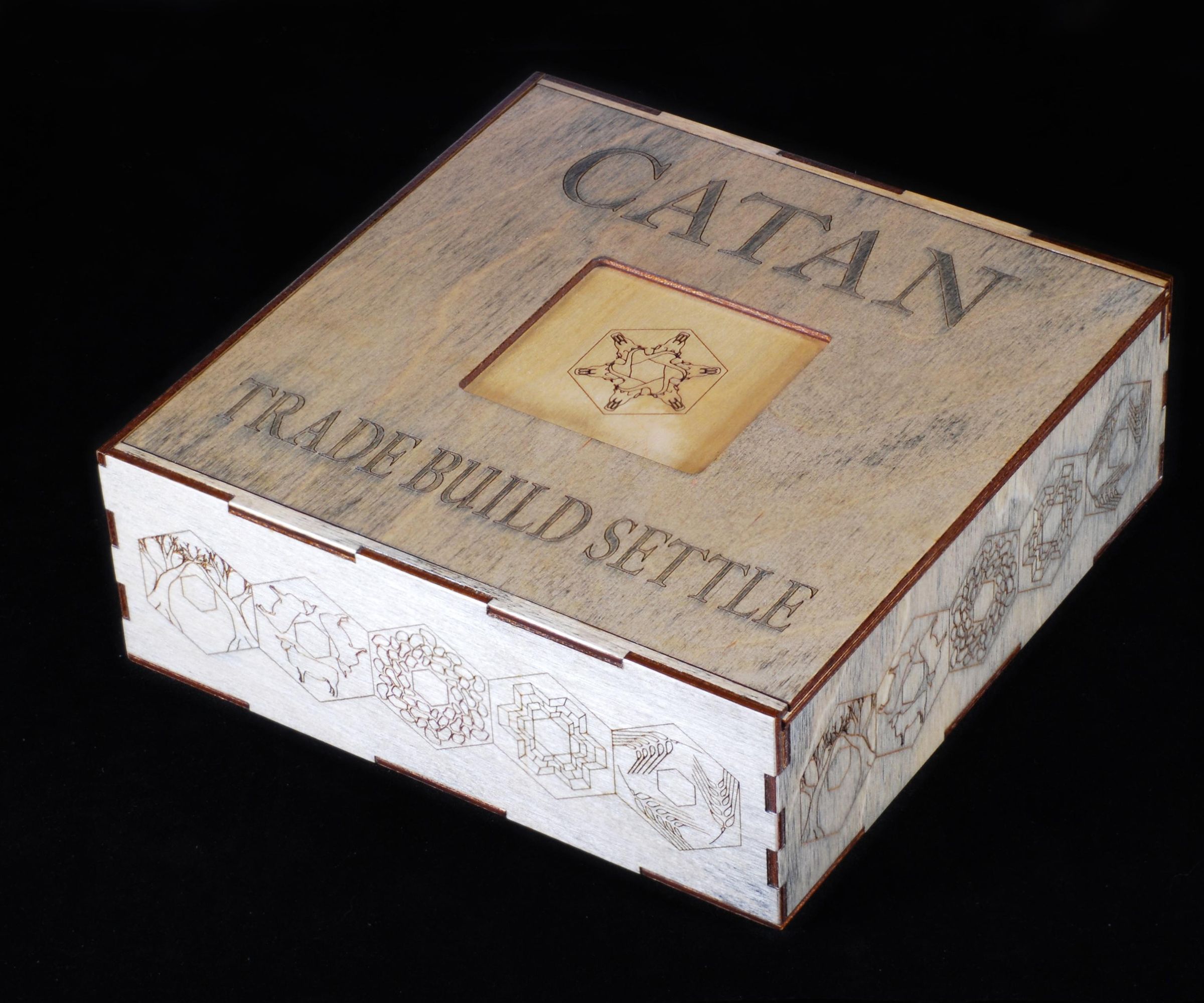 Laser-Cut Travel-Sized Catan Original and 5-6 Player Extension