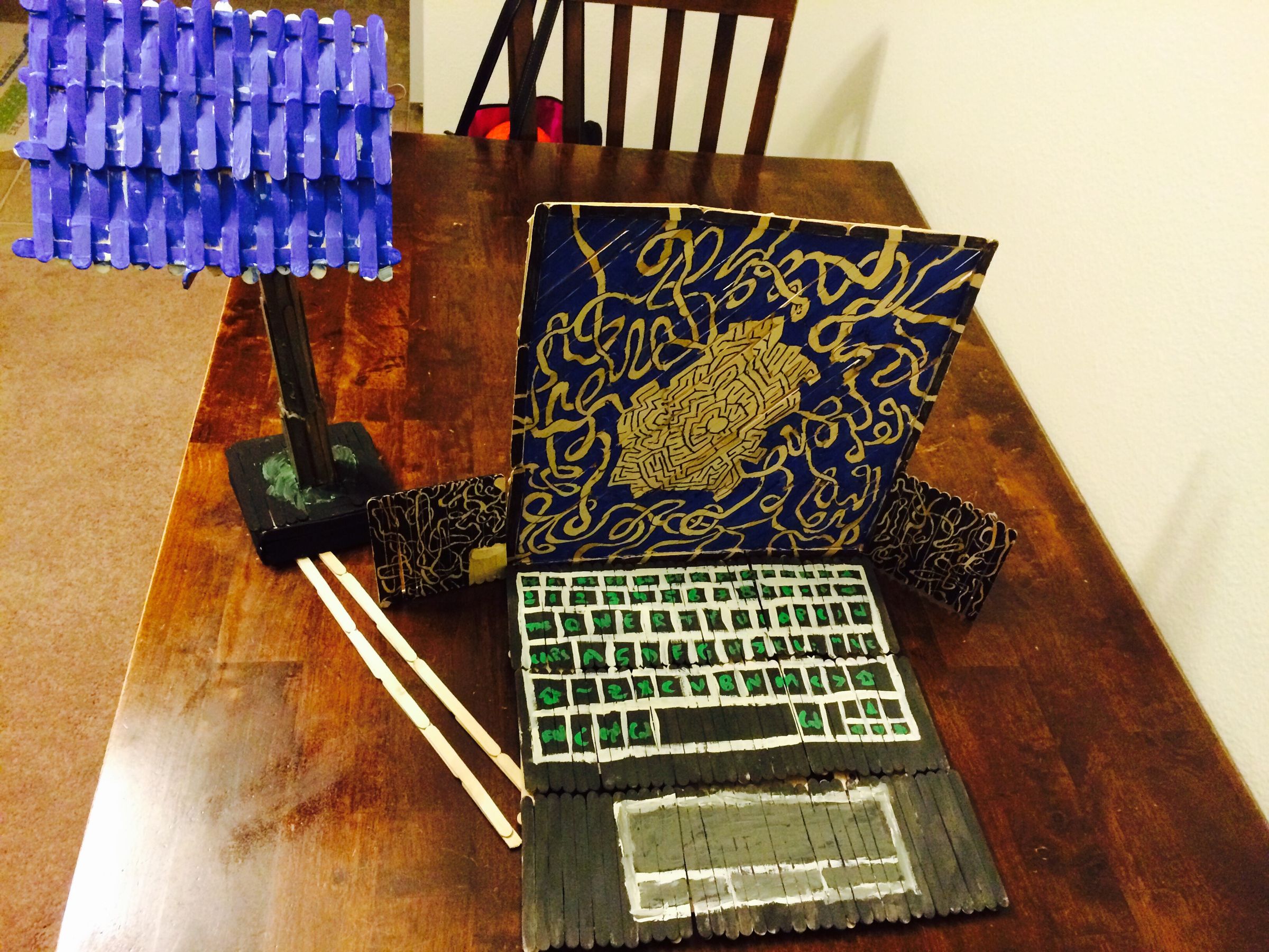 Wood Stick "Canvas" 3 Steps Instructables