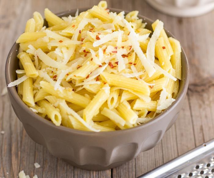 Simple Parmesan Chili Pasta