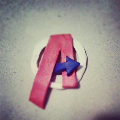 Avengers Symbol (Captain America Colours)