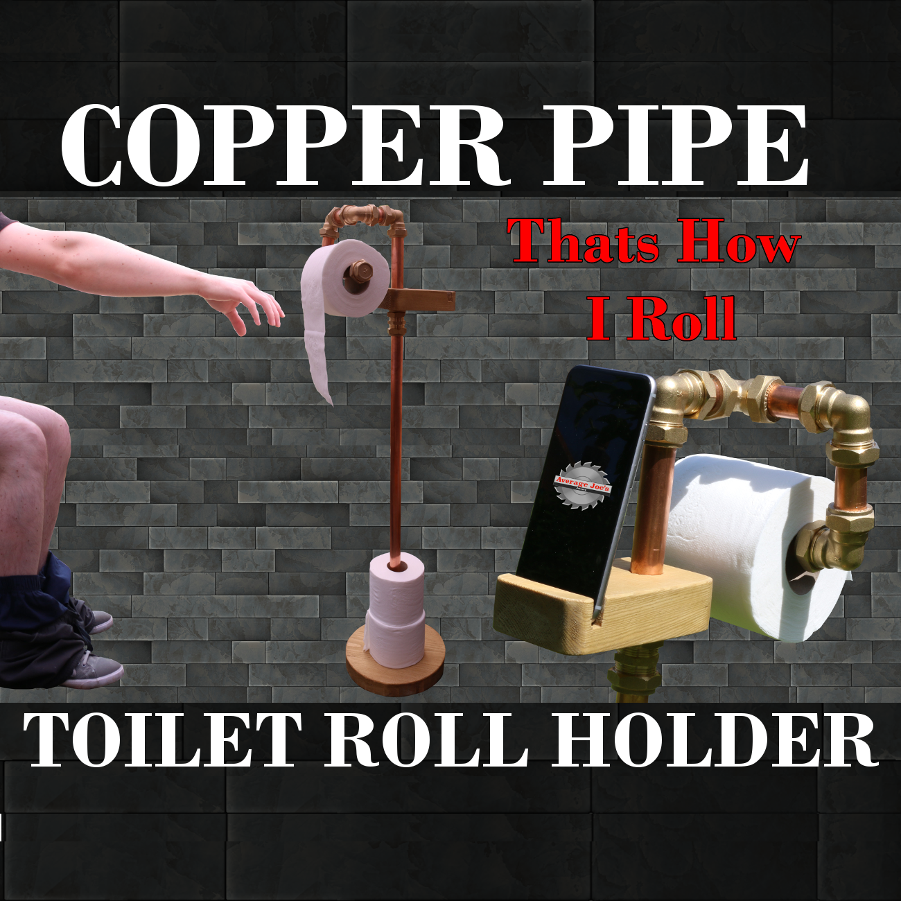 Copper Pipe Toilet Roll Holder & Phone Stand 6 Steps (with Pictures