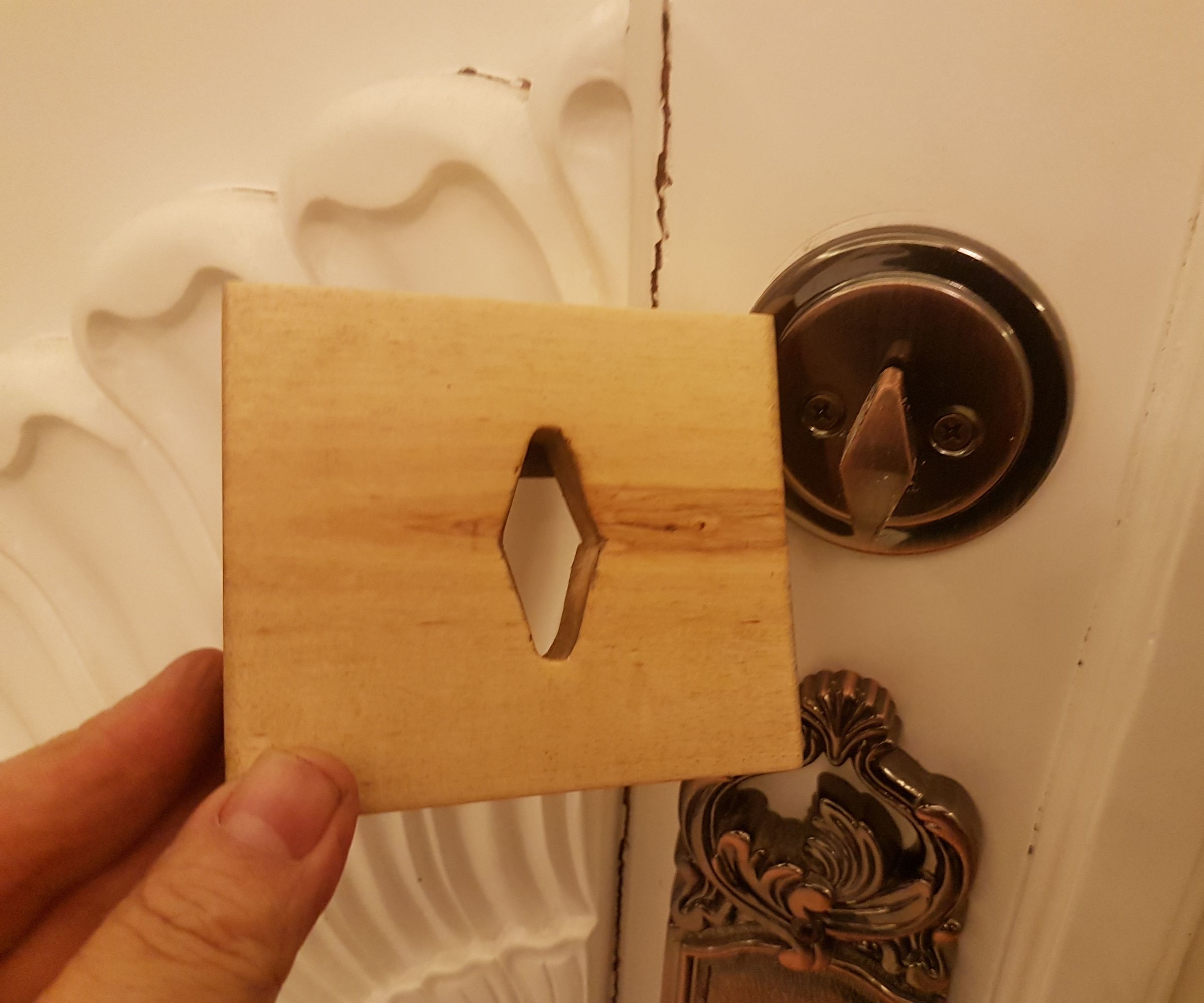 A Way to Secure the Deadbolt From Inside 
