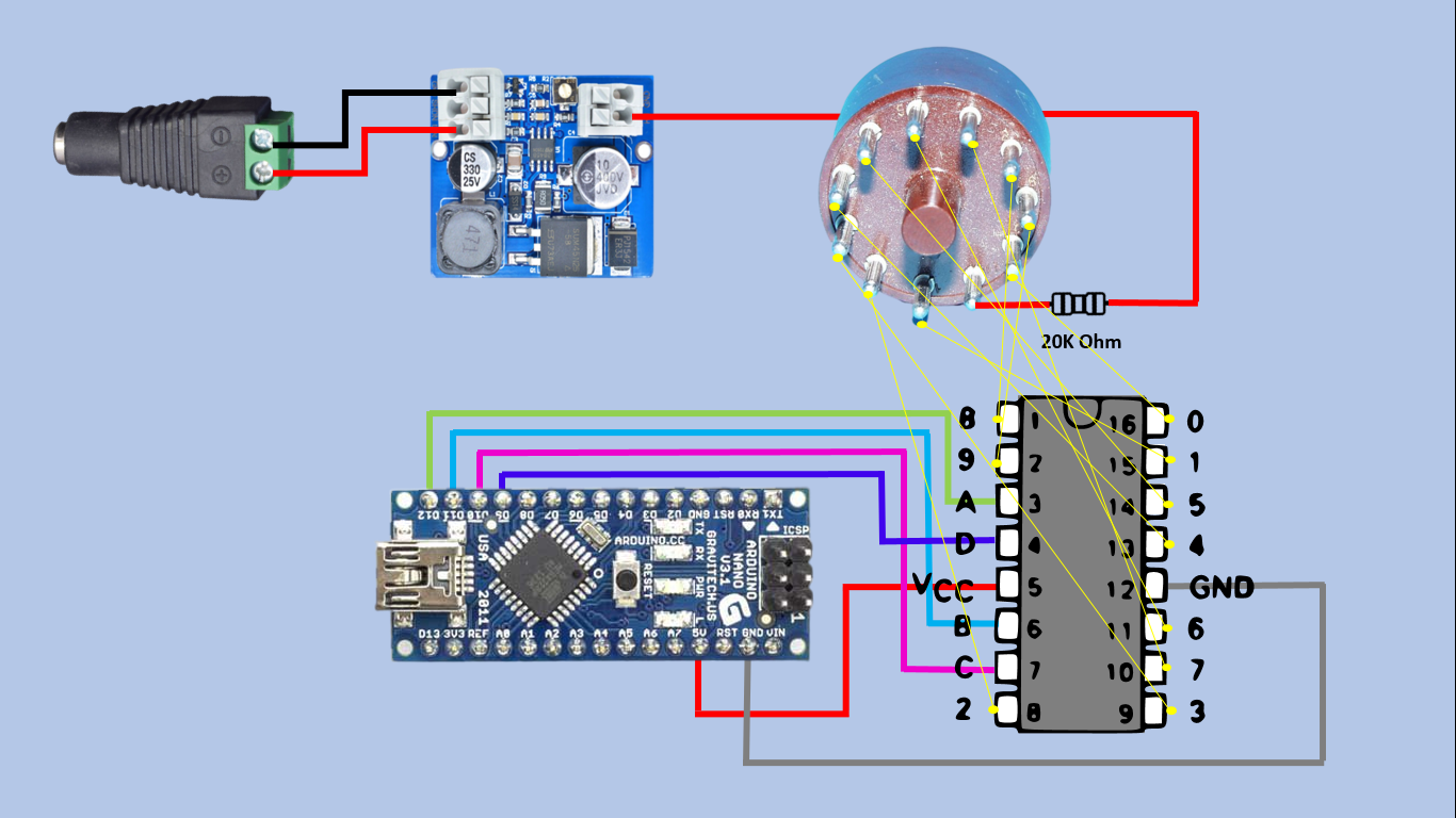 Controlling Nixie Tube With Arduino Using K155ID1 Microchip