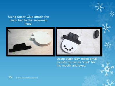 Top Off the Snowman Face.