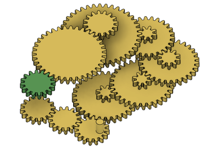 Earth Rotation Gears