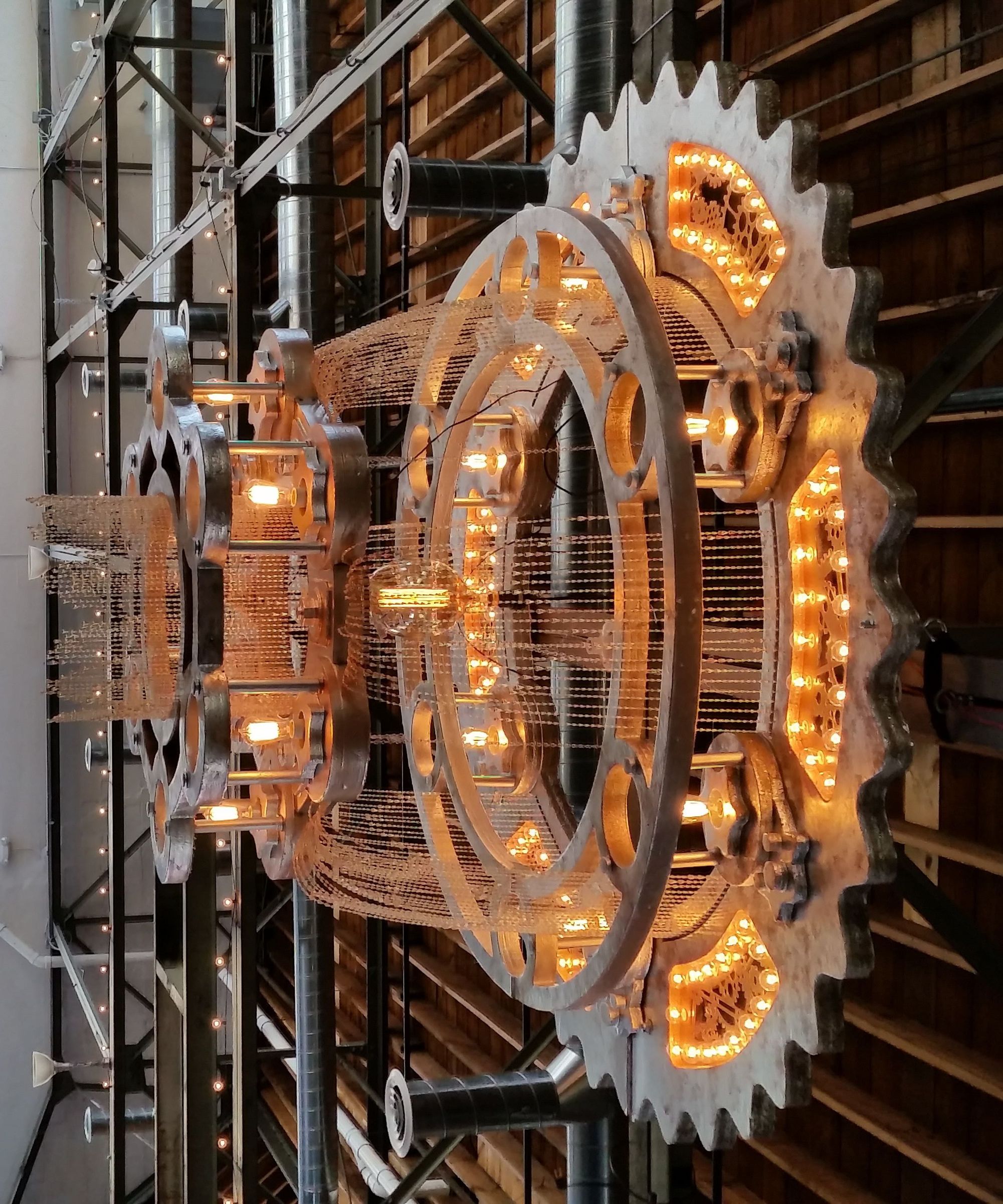 The Packard Chandelier - I made it at TECHSHOP!