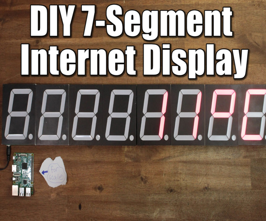 DIY Big 7-Segment Internet Display