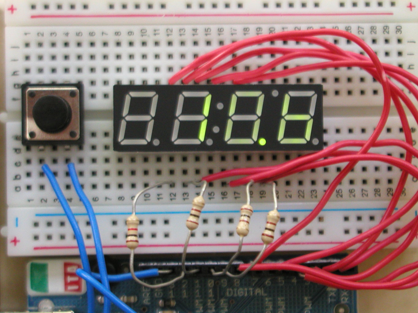 4-Digit 7-Segment LED Display + Arduino : 3 Steps - Instructables