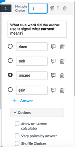 Ask a Question About a Context Clue. 