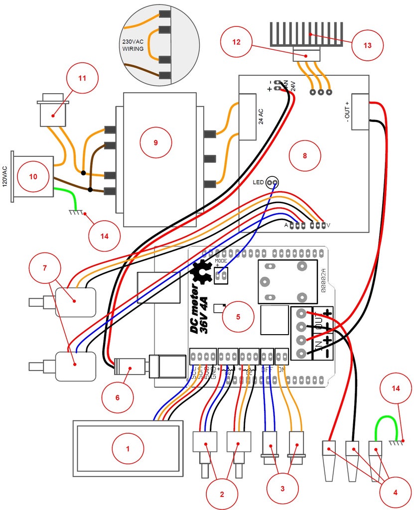 Parts and Wiring Diagram