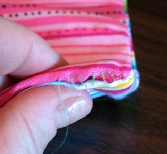 Sew Backing Closed.  Insert in Bag!