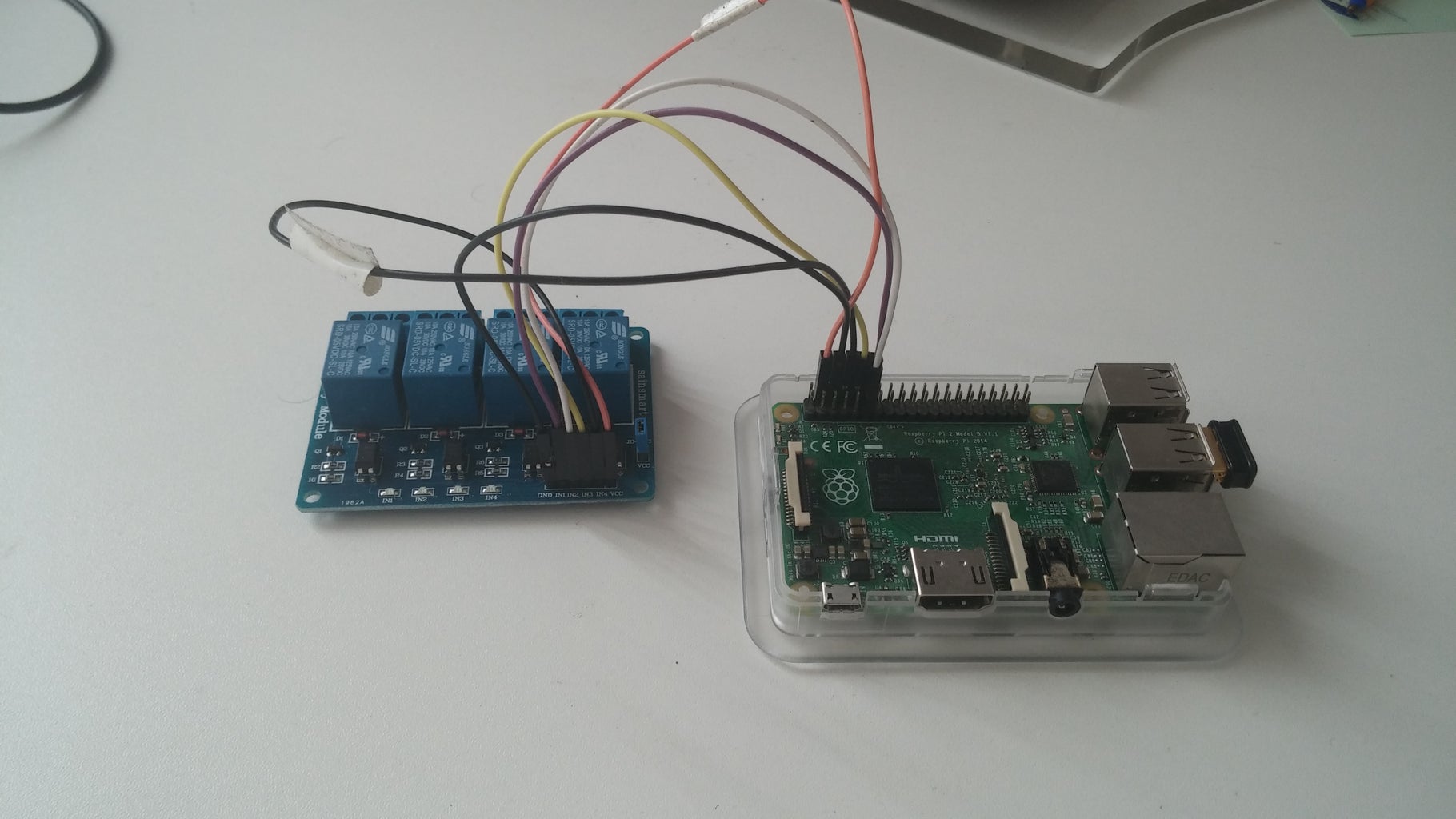 Raspberry Pi With 4 Relay Module ( for Home Automation ) : 6 Steps ...