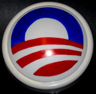 Obama campaign Logo Lamp - Light up for Obama