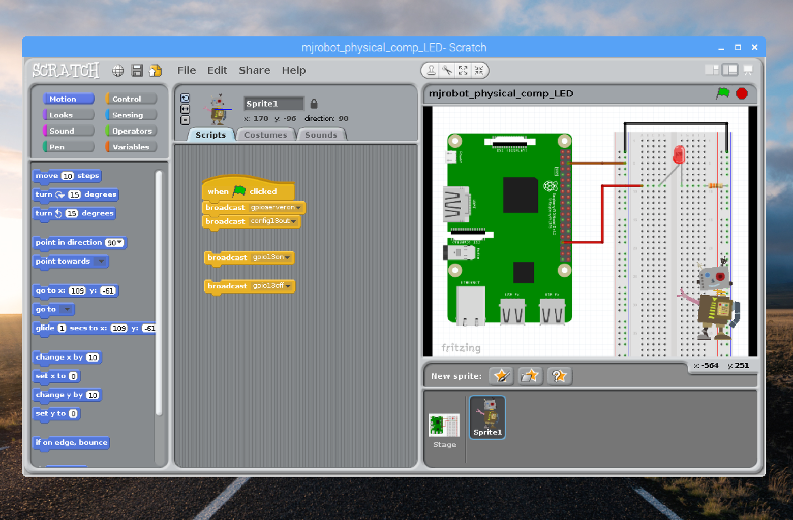 Physical Computing - Scratch for Raspberry Pi : 17 Steps (with Pictures ...