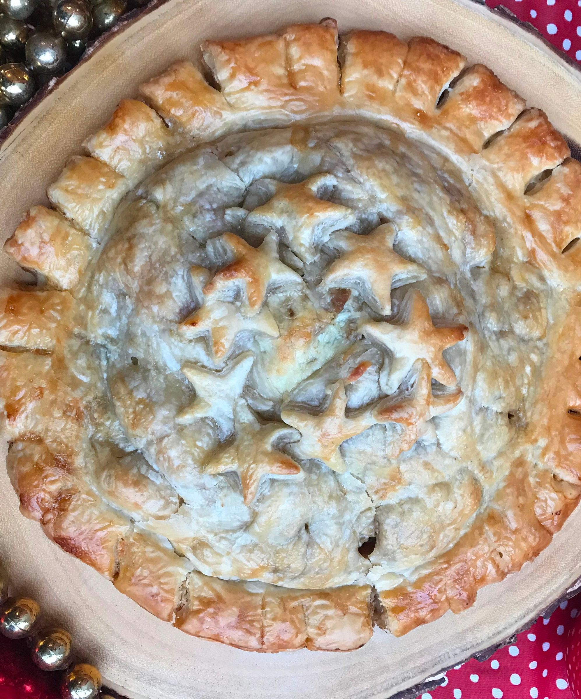 Chicken, Bacon, and Monterey Jack Cheese Pithivier 
