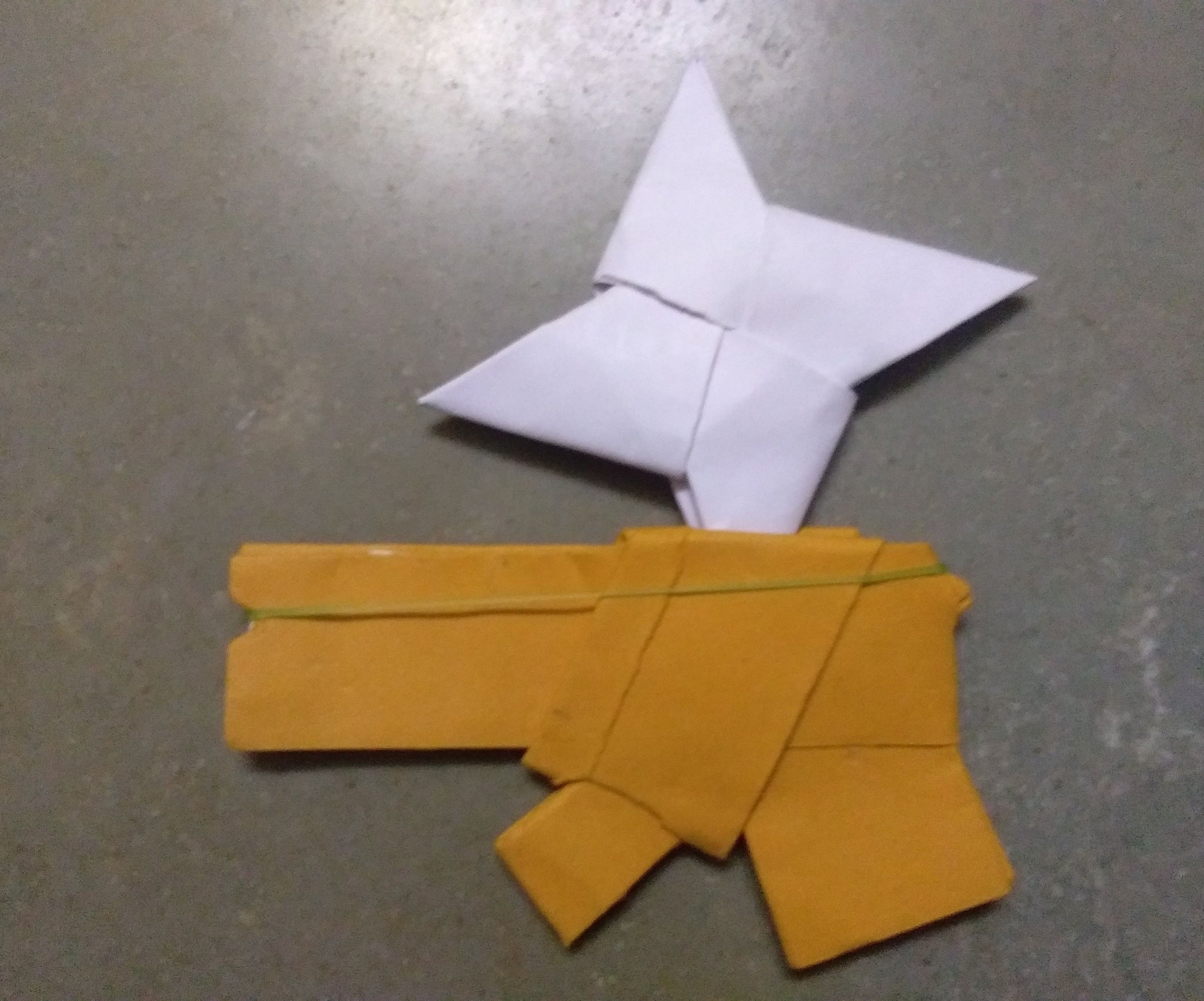 how to make origami gun