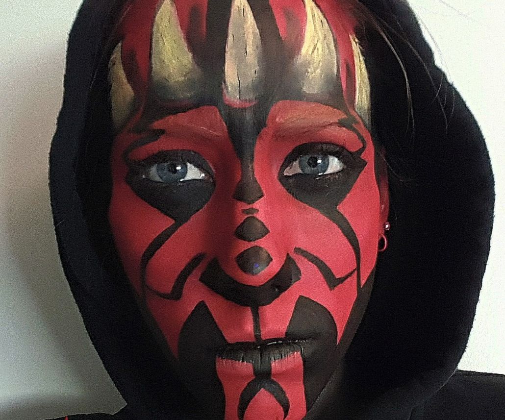 Darth Maul Makeup Transformation 
