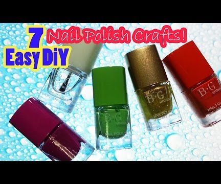Easy Diy 7 Craft Projects With Nail Polish!!