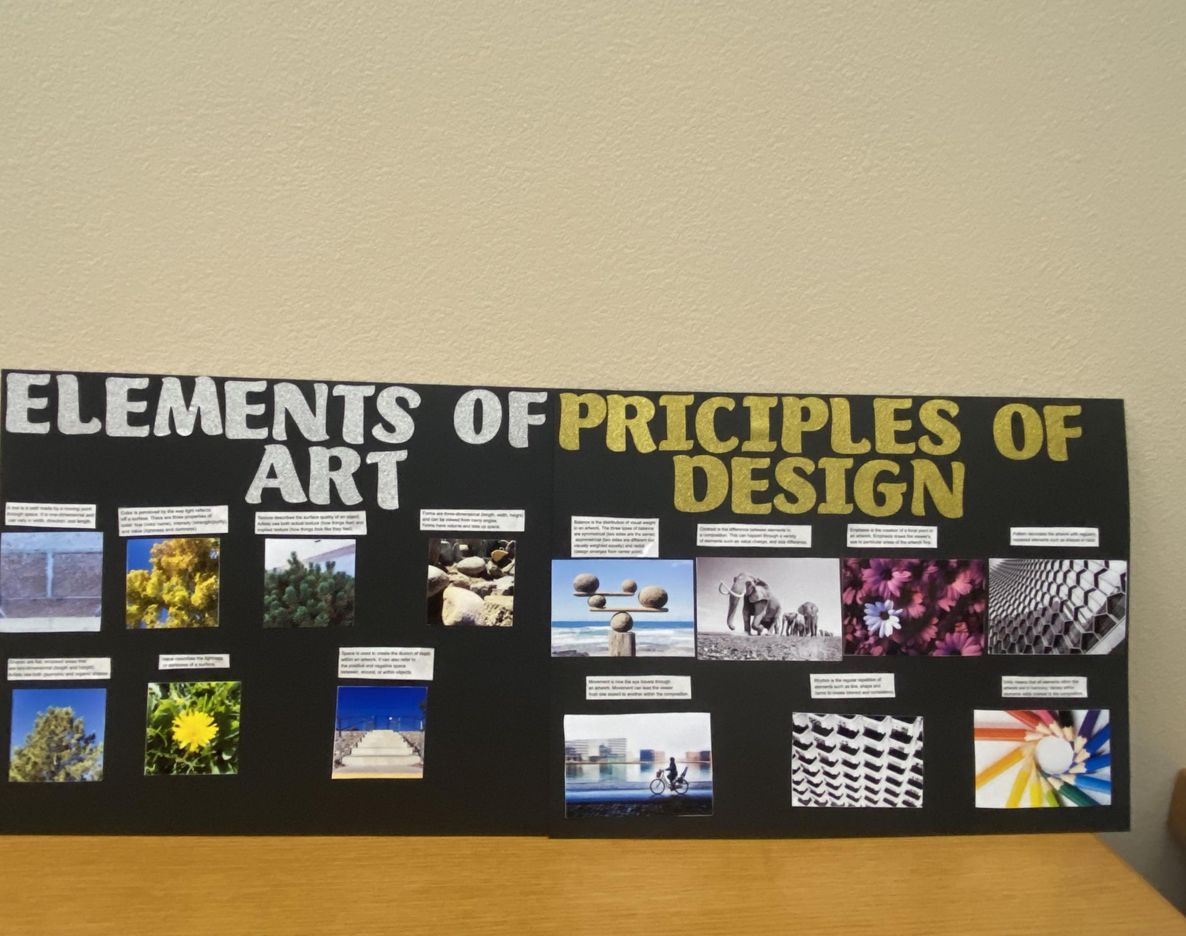 Poster of Elements of Art and Principles of Design