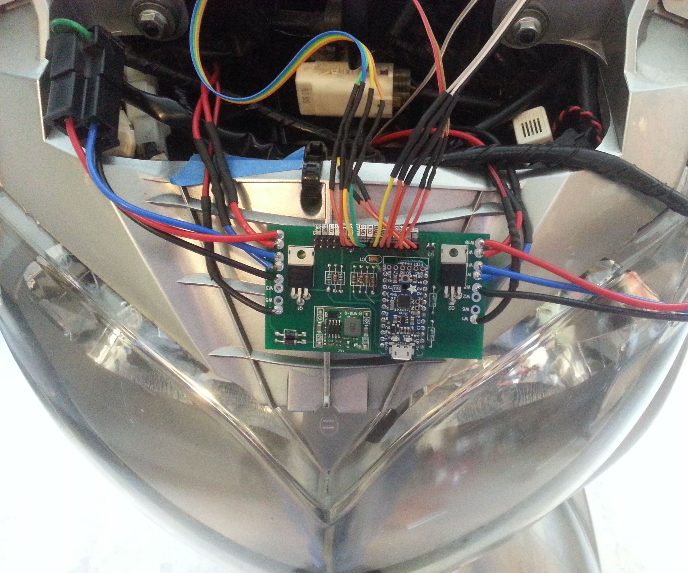 Arduino Headlight Modulator for Motorcycle Safety