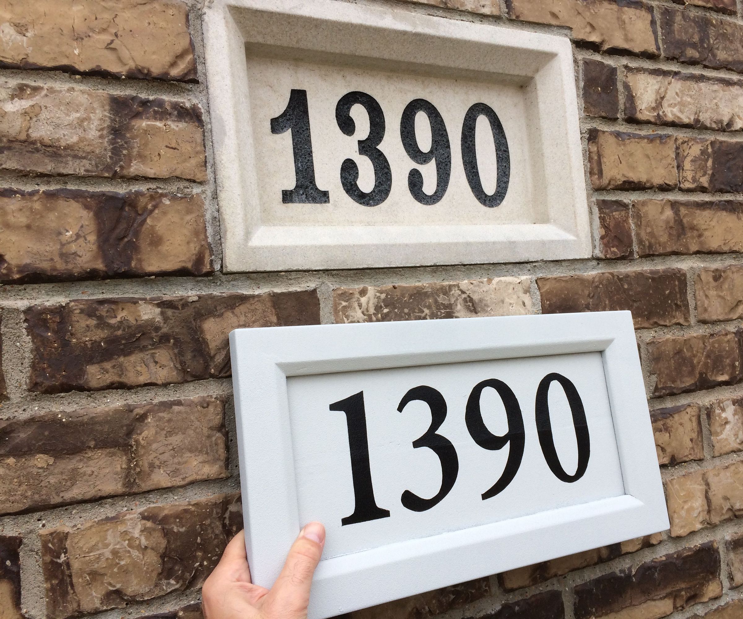 Faux Stone Address Block