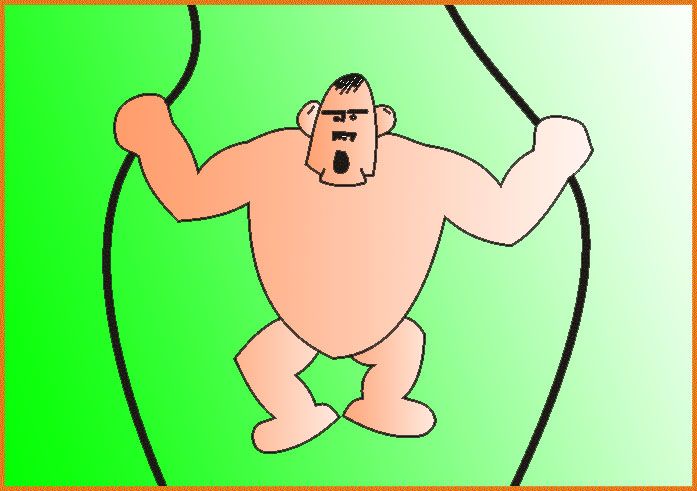 Climbing Cardboard Gorilla