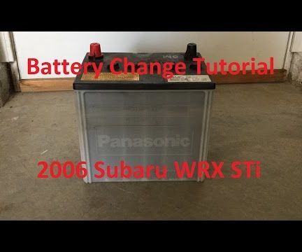 Tutorial: Change 2006 Subaru WRX STi Battery