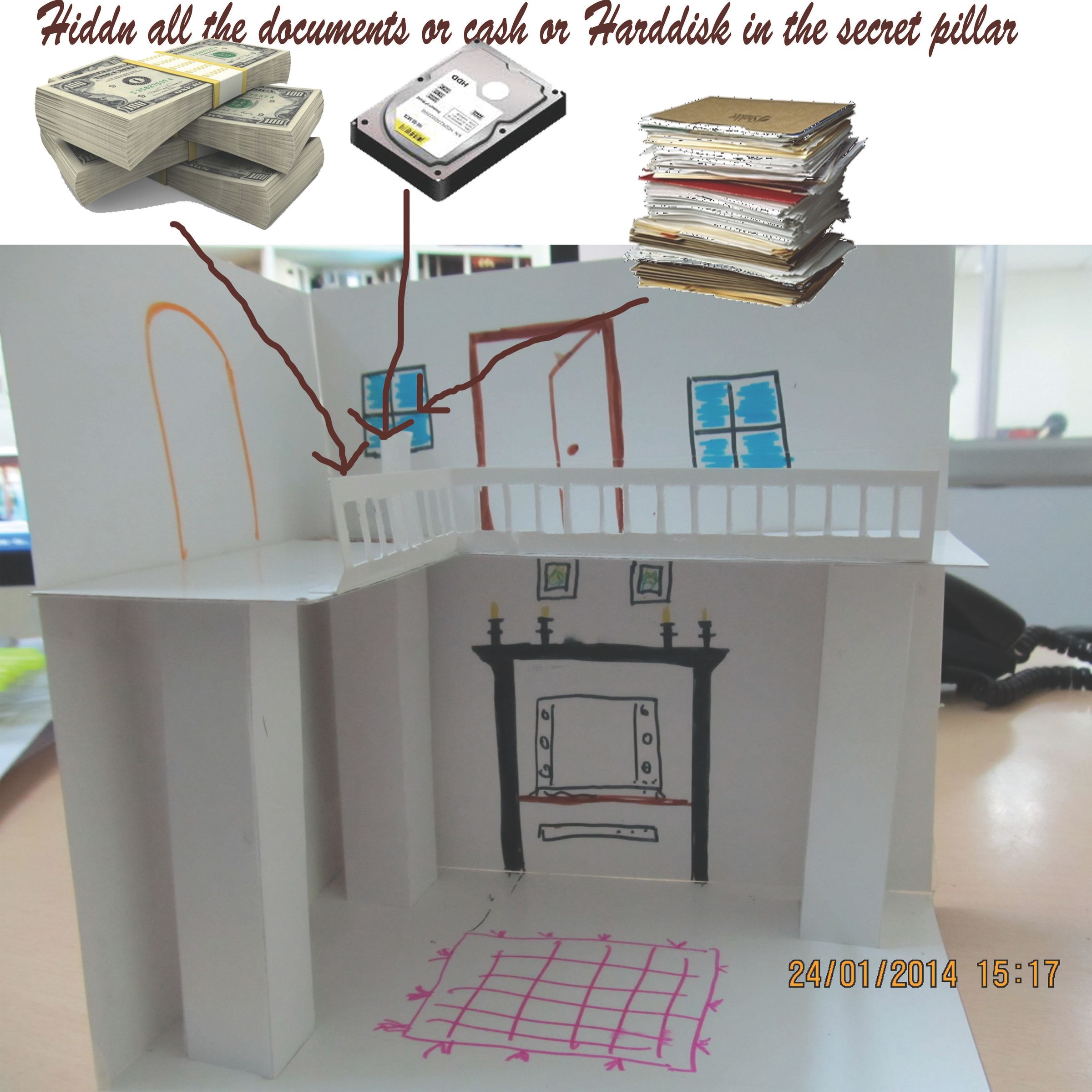 Secret Pillar in the Living Room