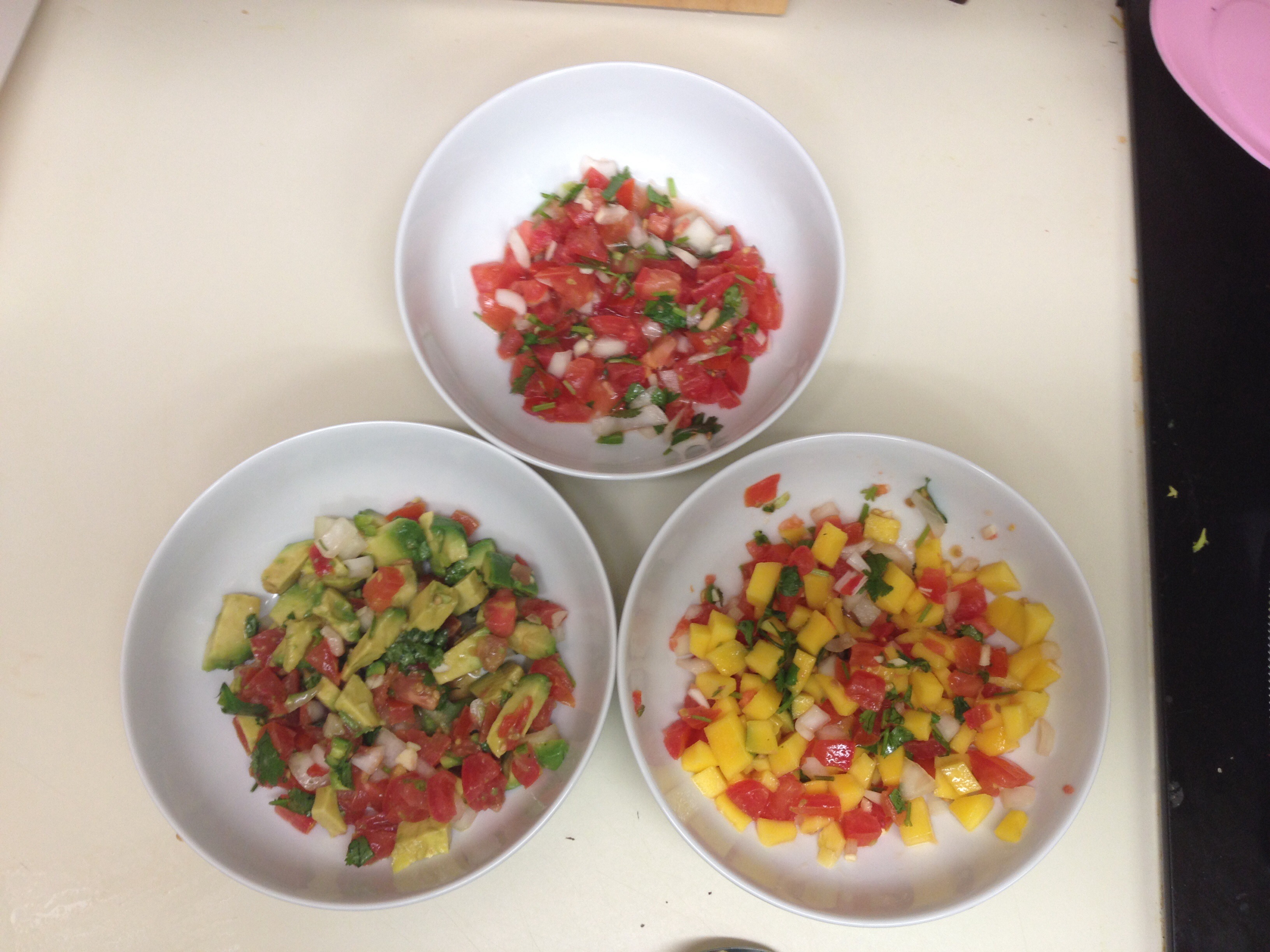 3 Simple Salsas "Pico De Gallos"