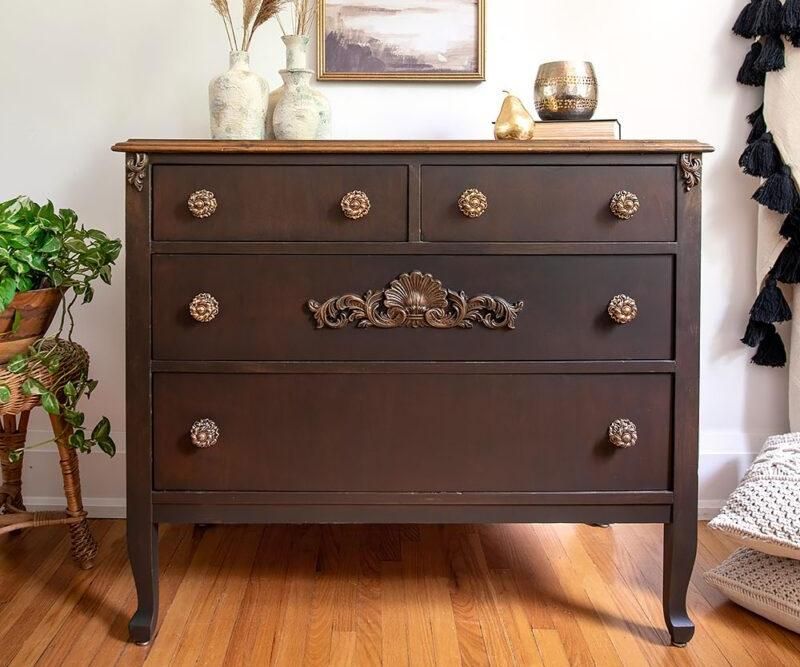 How to Create an Easy Paint Wash for Furniture | Dresser Makeover