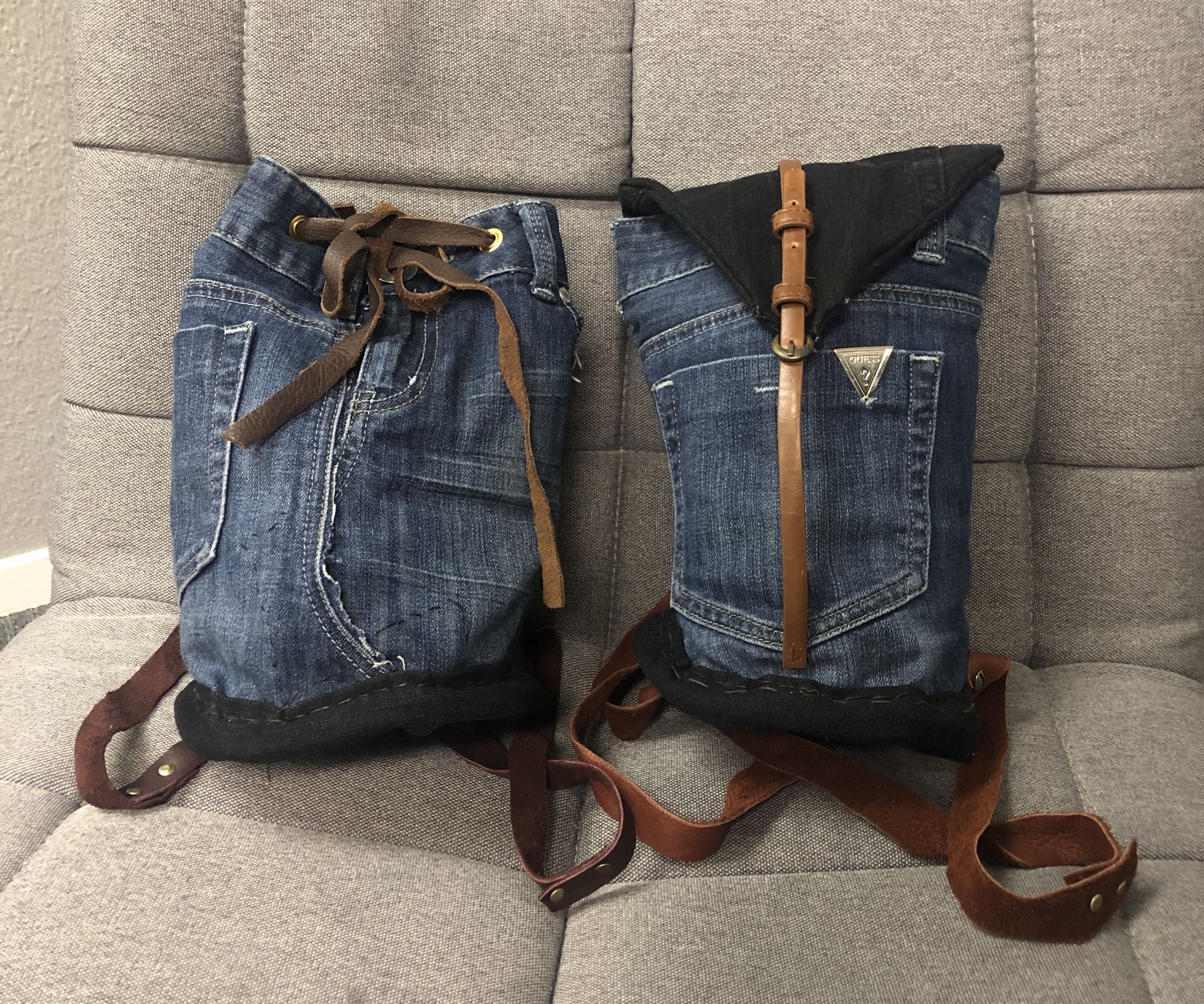 Mini Jean Backpack 