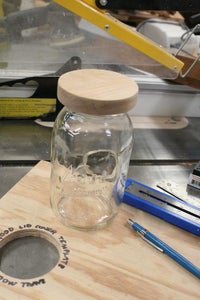Router Jig:  Wood Jar Lid Covers AND Coasters