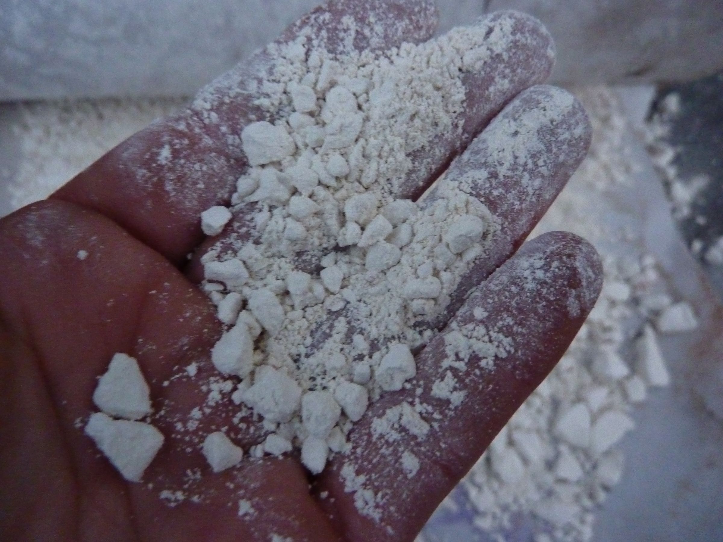 How to Pulverize Set Plaster for Re-use