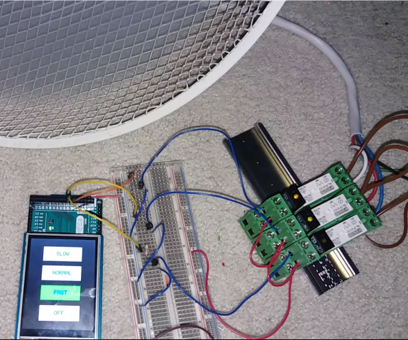 Controlling Your High-voltage Fan With an Touchscreen and Arduino MEGA!